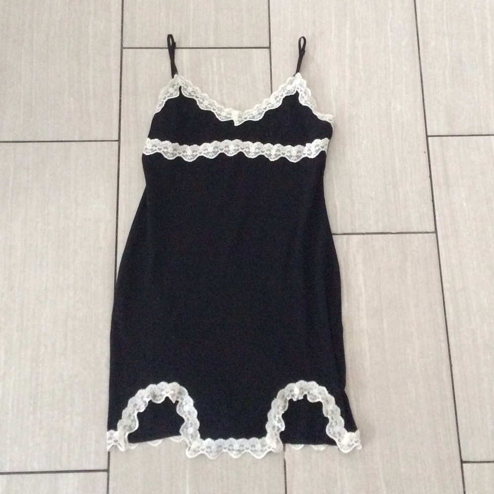 Sexy Lace slip on dress shein